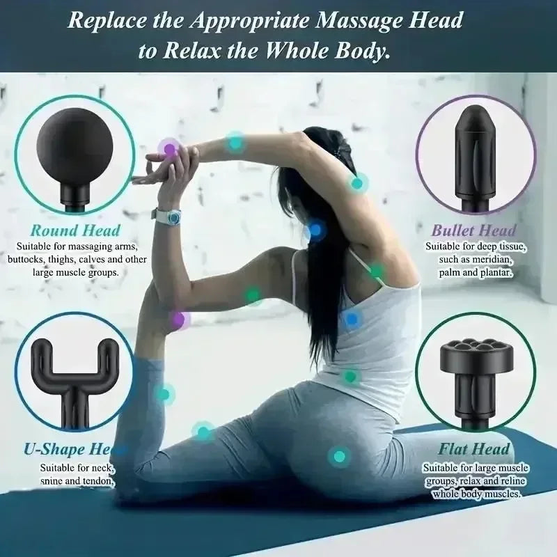 Mini pistolet de massage USB, appareil de relaxation musculaire