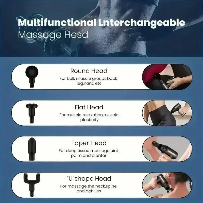 Mini pistolet de massage USB, appareil de relaxation musculaire