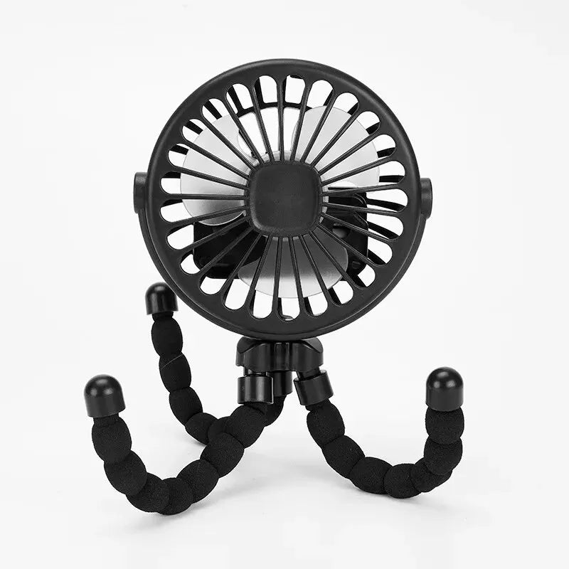 Poussette multifonctionnelle pour bébé, portable, rechargeable par USB, batterie au lithium, mini ventilateur Octopus