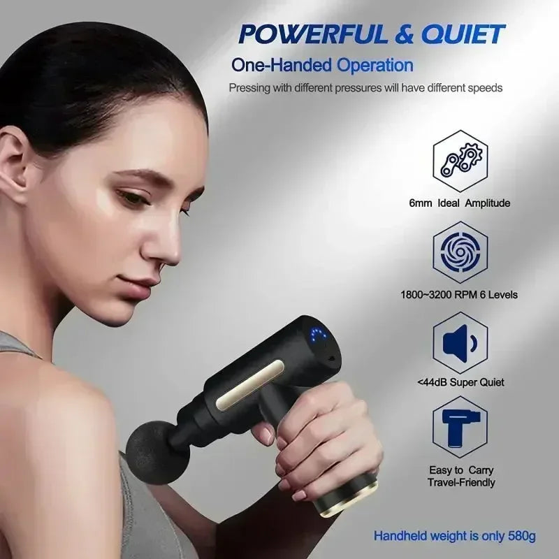Mini pistolet de massage USB, appareil de relaxation musculaire