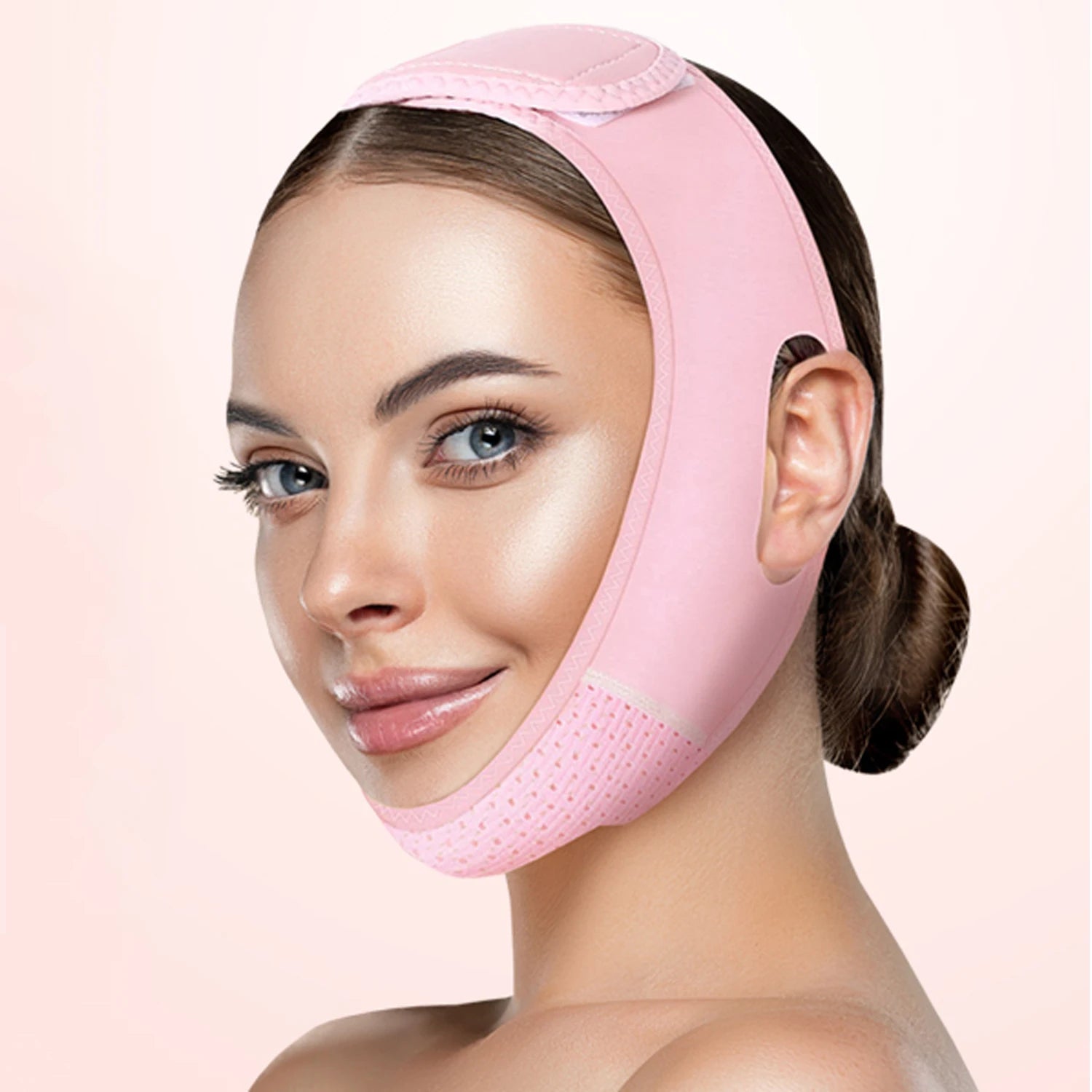 Sangle faciale réutilisable, masque en V, réducteur de double menton