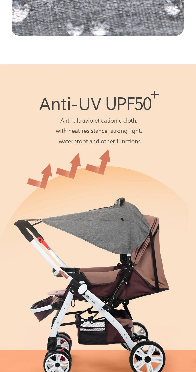 Accessoires universels pour poussettes, pare-soleil, protection UV, auvent de poussette, pare-soleil pour siège auto pour bébé
