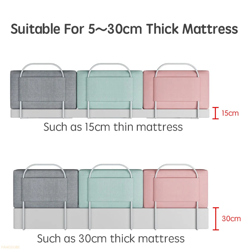1 barrière de lit pour enfant de 47 cm, barrière de sécurité pour lit de bébé